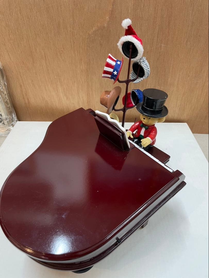 ★ミスタークリスマス テディベア ピアノ オルゴール ゴールドラベル 60曲入★