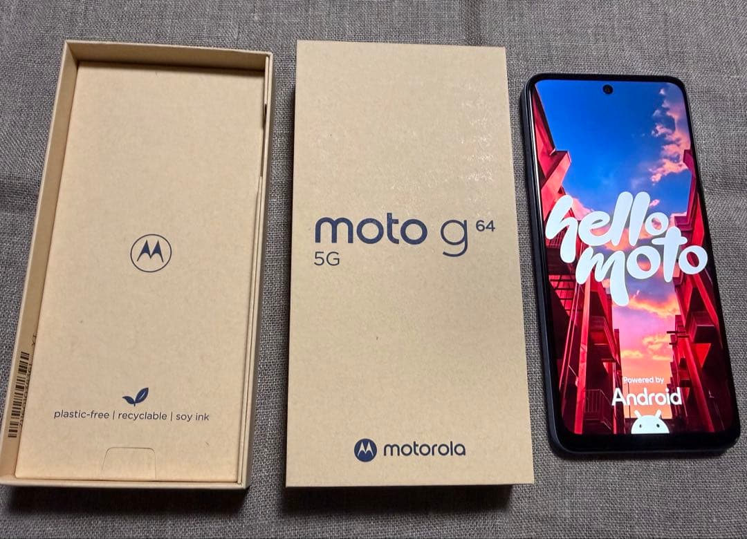motorola moto g 64 5G 本体　Android 箱つき