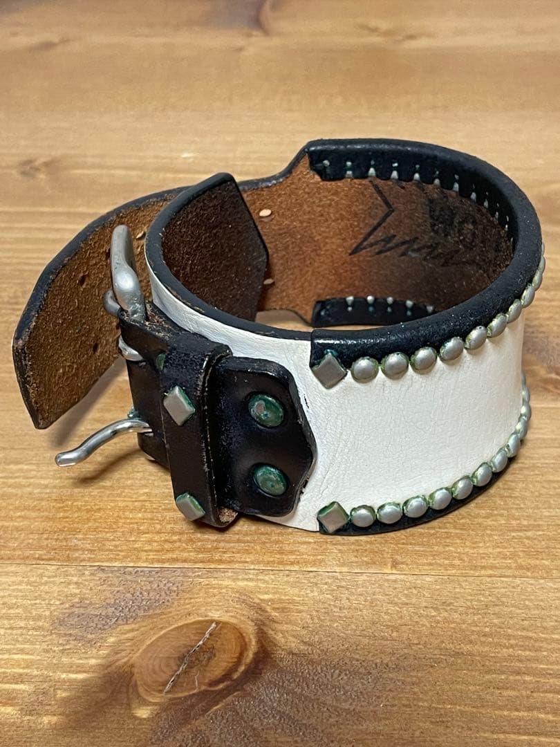 wolf’s head レザーリストブレス　#キムタク愛用　ホワイト　美品