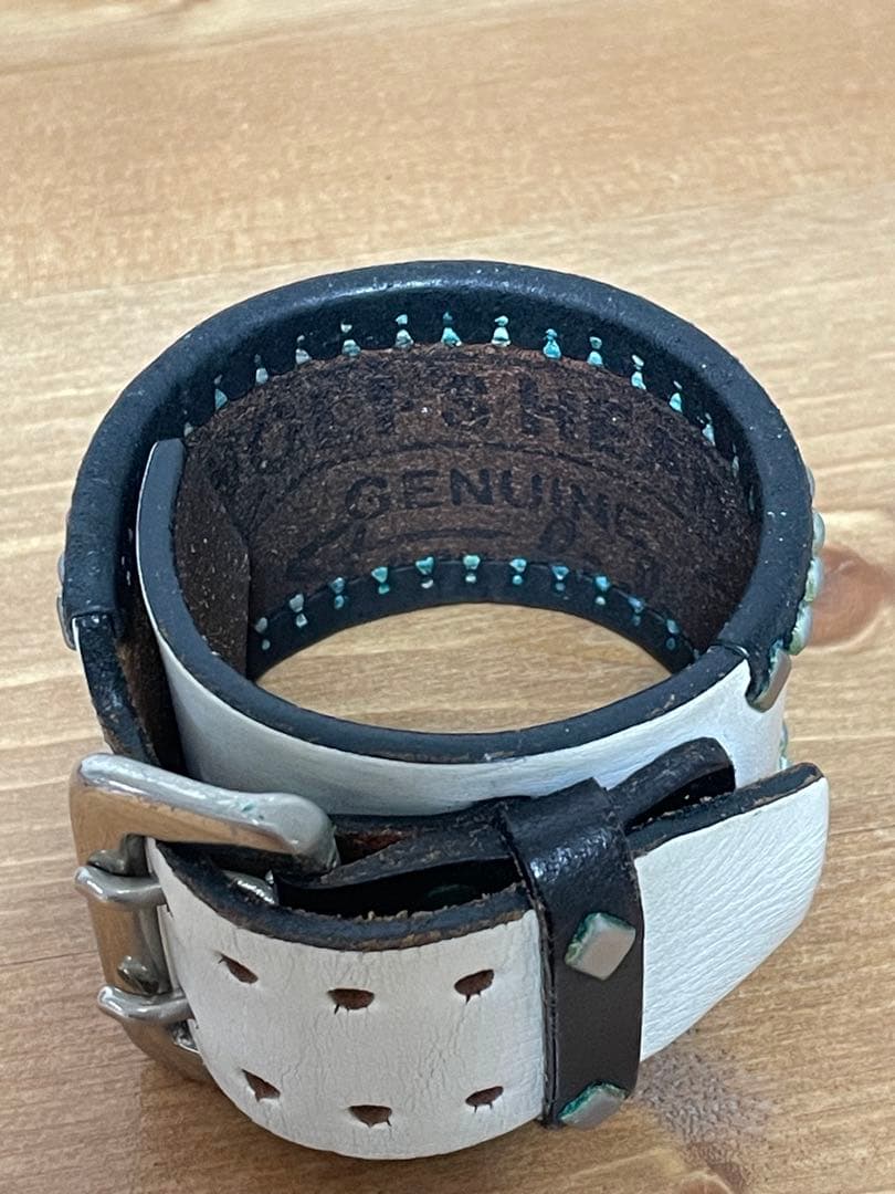 wolf’s head レザーリストブレス　#キムタク愛用　ホワイト　美品