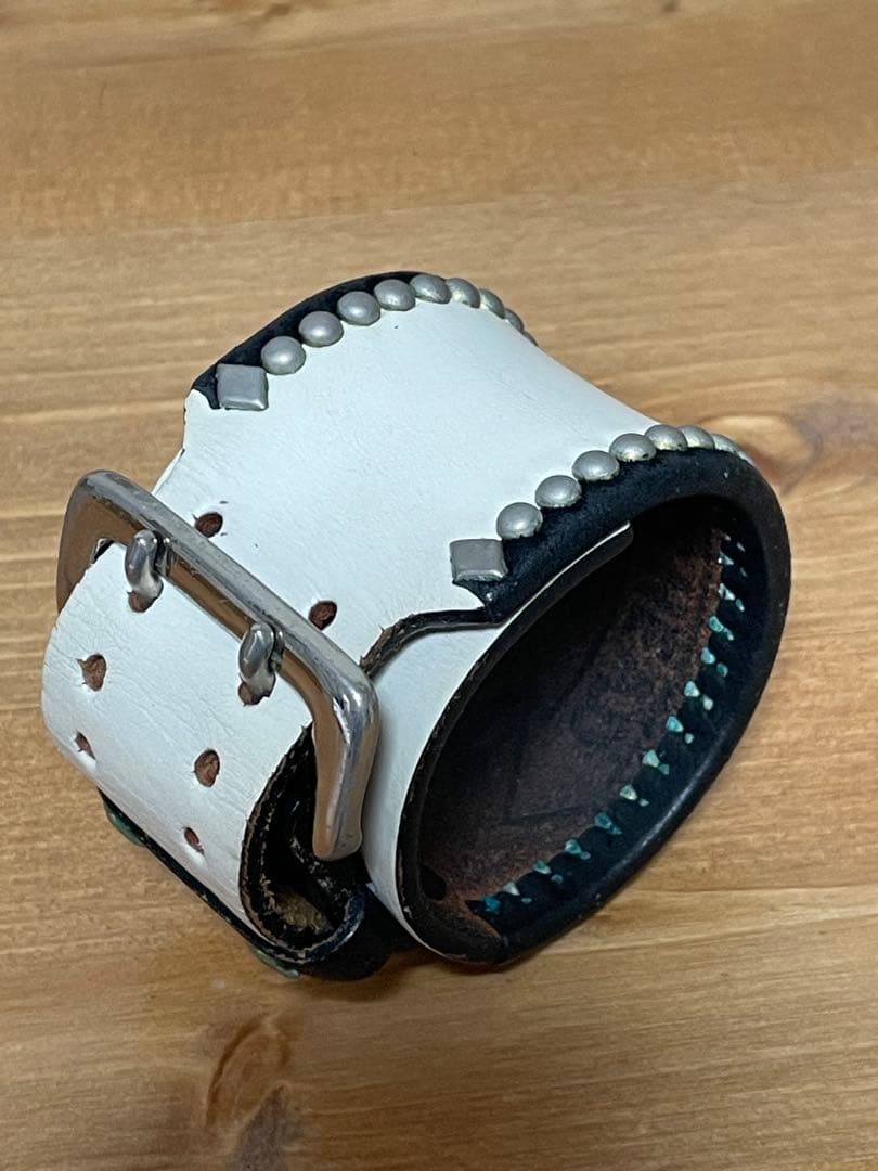 wolf’s head レザーリストブレス　#キムタク愛用　ホワイト　美品