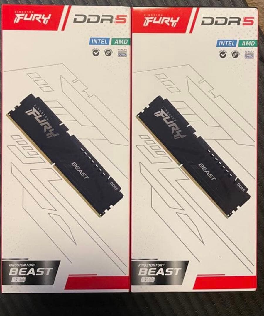 Kingston FURY Beast DDR5 メモリー 2枚セット 32GB