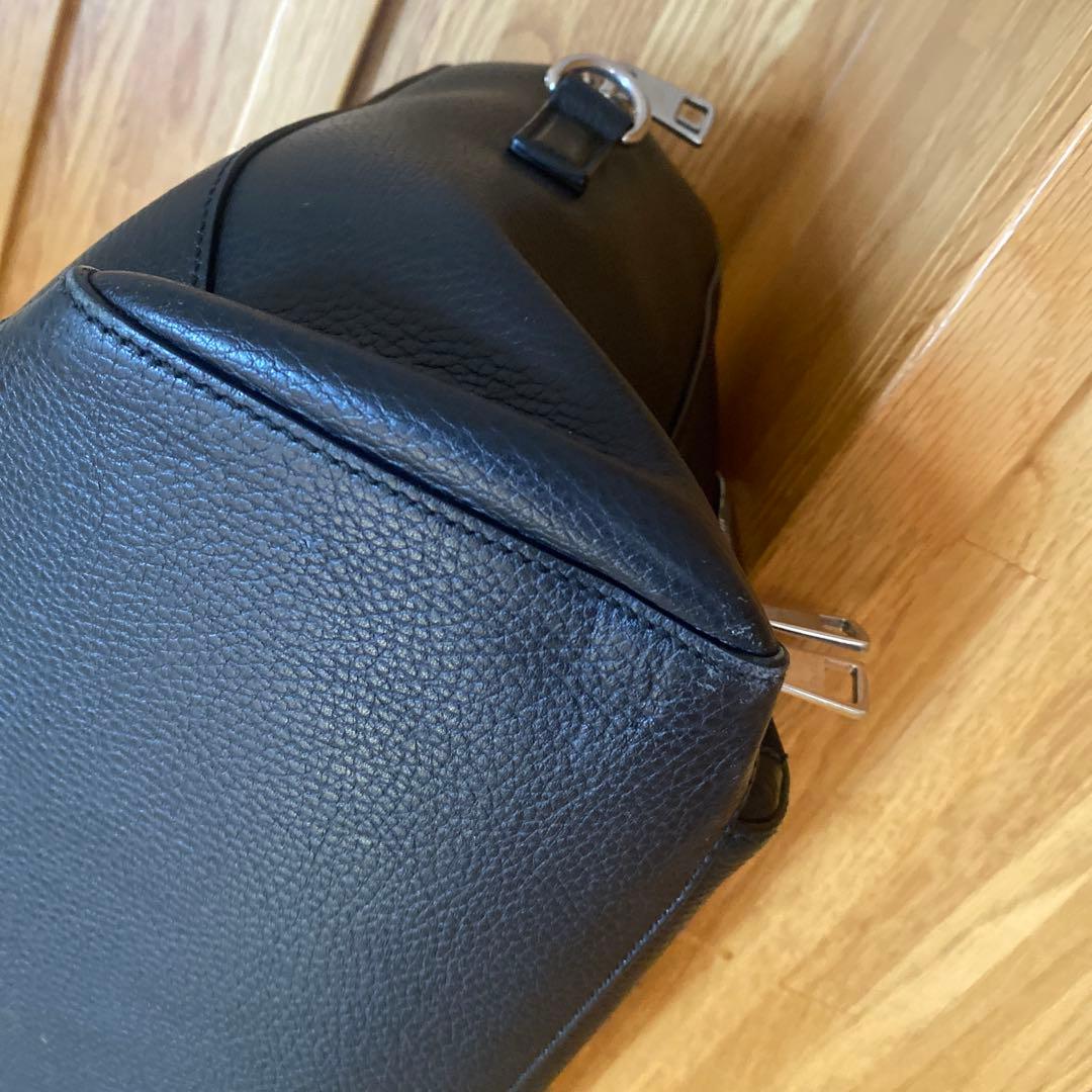 GUCCI グッチ ブラックレザー ビジネスバッグ ボストンバッグ