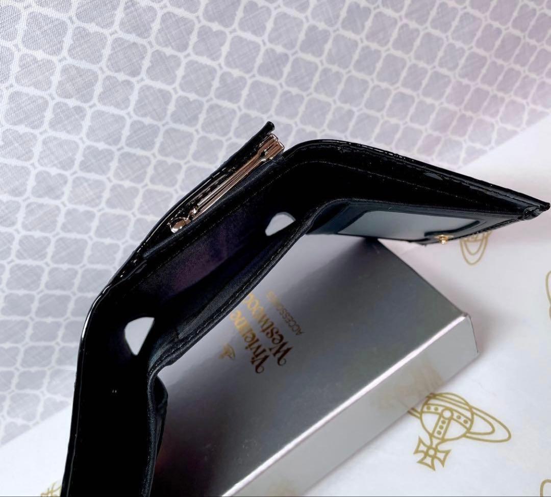 【大人気✨️ショッパー付】新品 Vivienne Westwood 黒エナメル