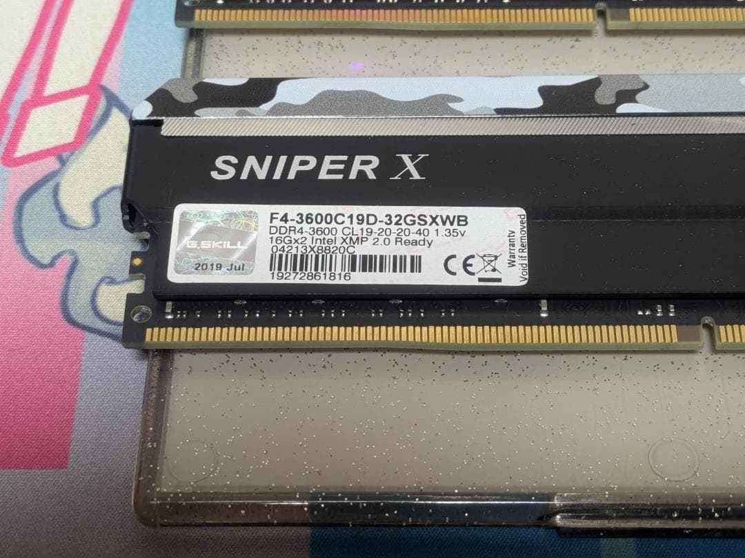 メモリー G.SKILL SNIPER X 32GB (2x16GB) 3600MHz