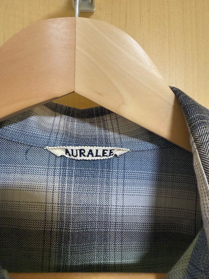 オーラリー　25aw チェックシャツ