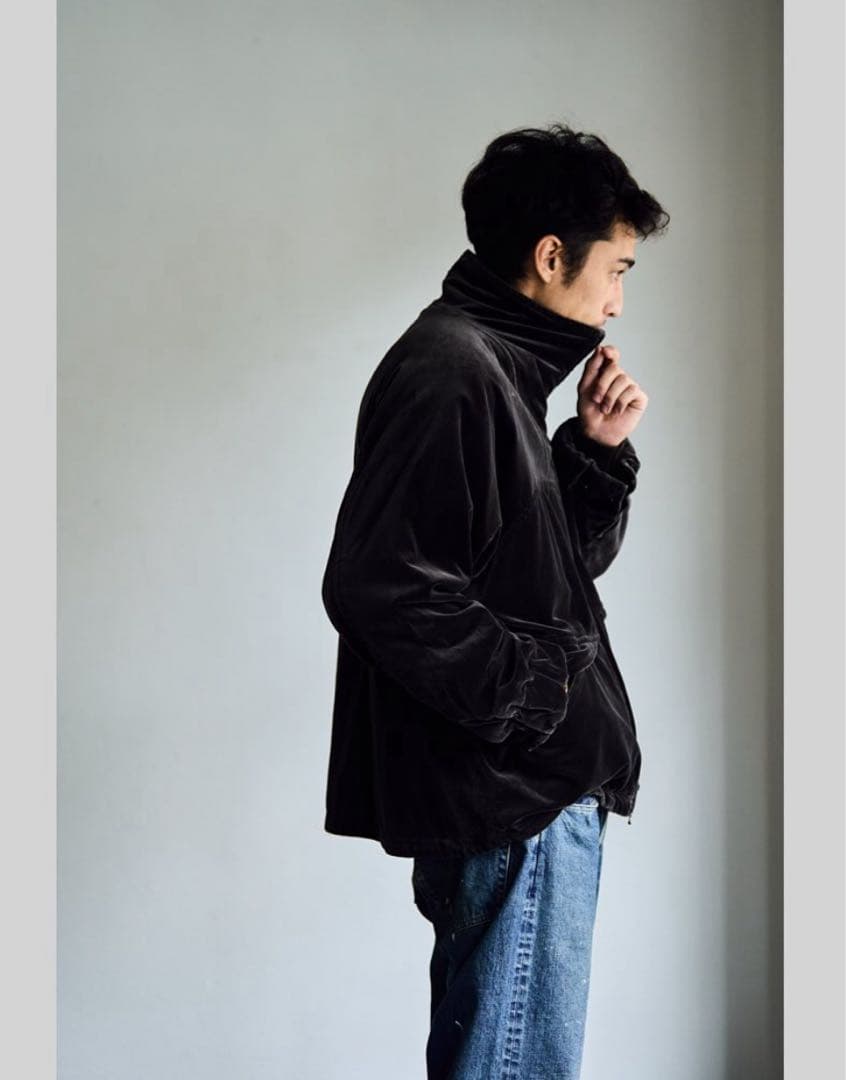 ジャケット・アウター MAATEE&SONS VELVET STAND JACKET Gray 2