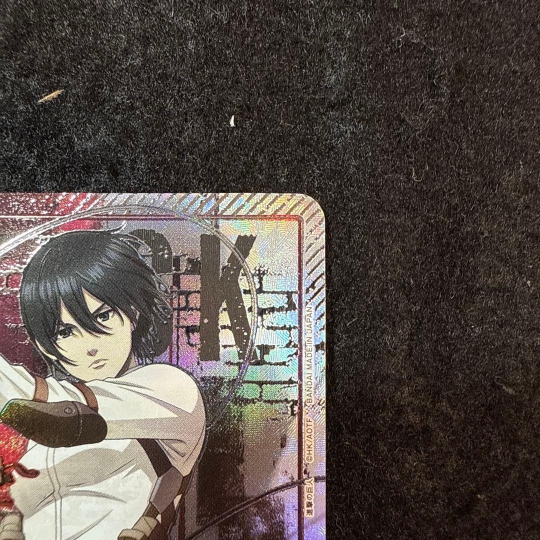 ユニオンアリーナ　進撃の巨人　ミカサ・アッカーマン　SR パラレル　星3