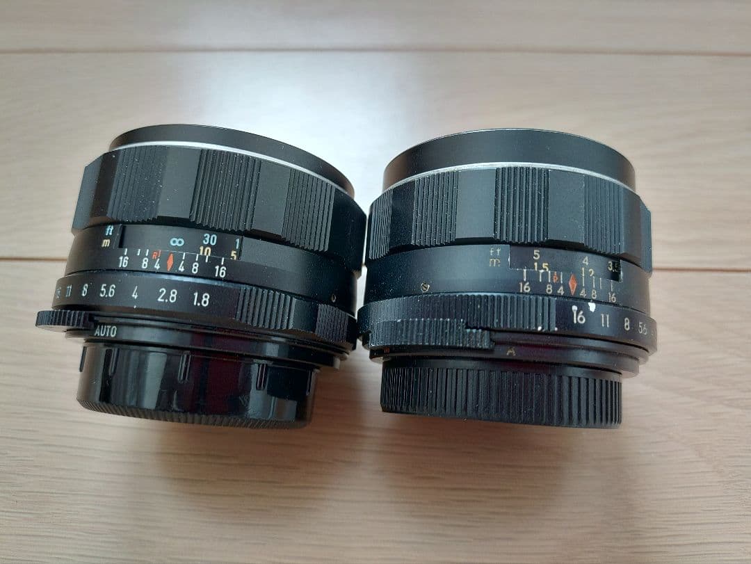 【２コセット】Super Takumar 55mm f/1.8 単焦点レンズ