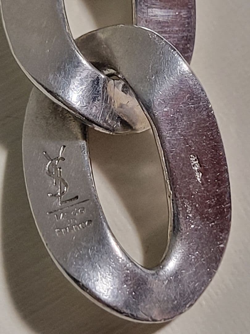 Yves Saint Laurent シルバー　925　オーバル　ブレスレット