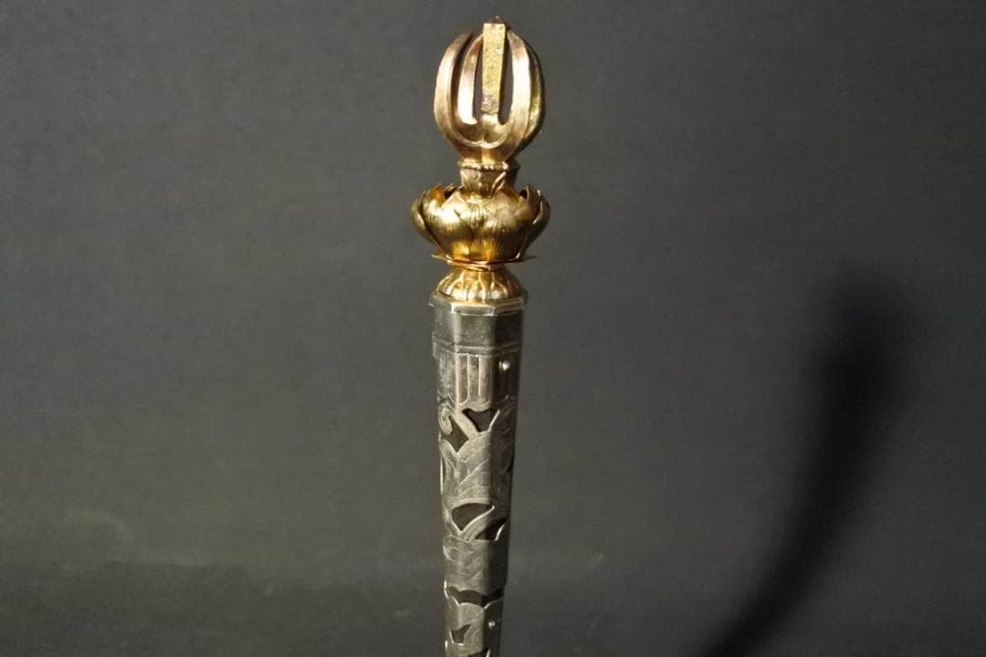 【収集品】持鈴セット　金属製　巡礼　鐘　振り鐘　仏具　925