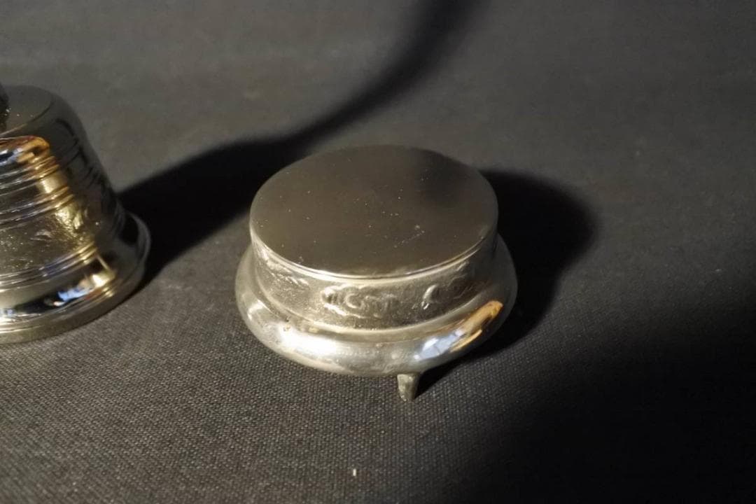 【収集品】持鈴セット　金属製　巡礼　鐘　振り鐘　仏具　925