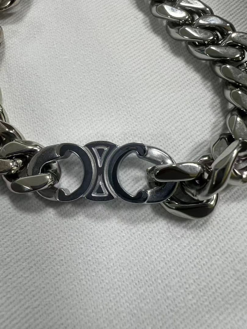 CELINE シルバー チェーンブレスレット新品同様