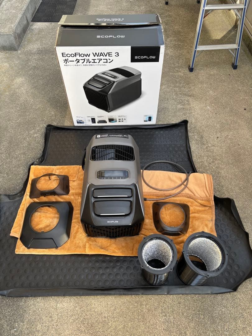 室内動作確認のみ使用EcoFlow WAVE 3 /ハイエースアタッチメント付き