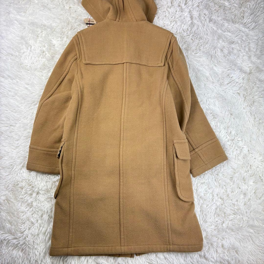 【美品】バーバリーブルーレーベル　ダッフルコート　ノバチェック　ベージュ　38M