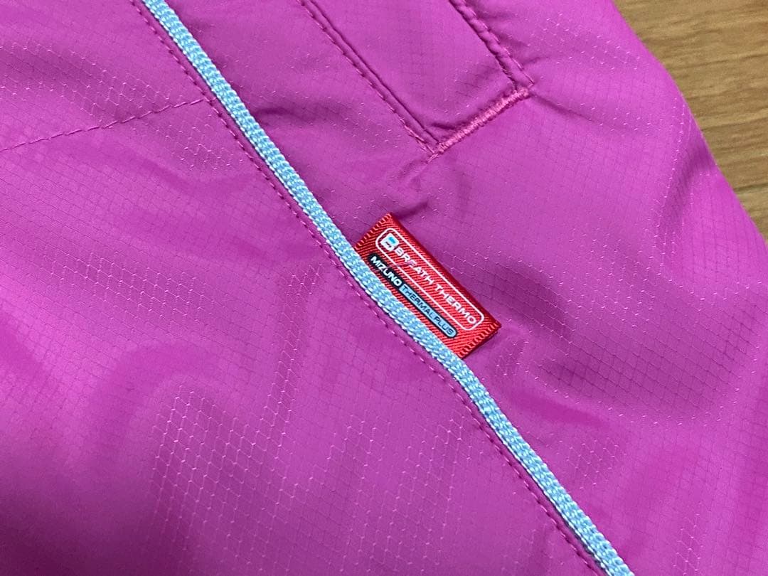 ミズノ ブレスサーモ 裏起毛 ウインドブレーカー 上下 セットアップ レディース