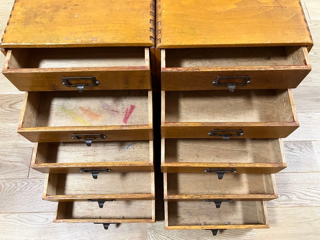 小引き出し 昭和レトロ アンティーク　引き出し　古家具　年代物　骨董