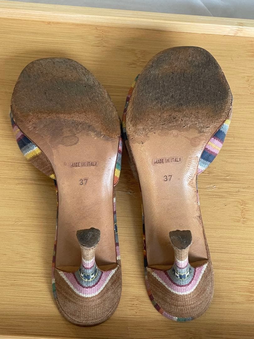 ディオール ヴィンテージ ヒール ミュール 鍵 サンダル dior