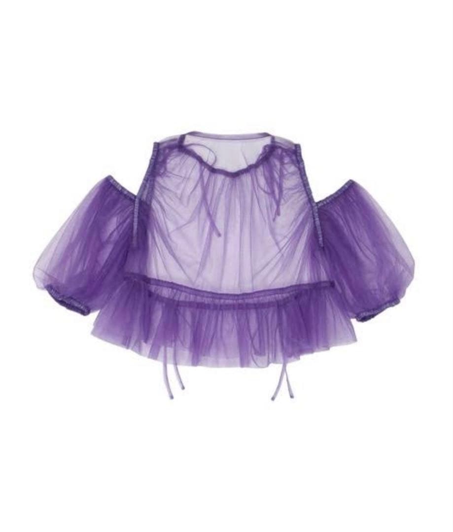 PAMEO POSE Harpy Topシースルー シアートップス パープル