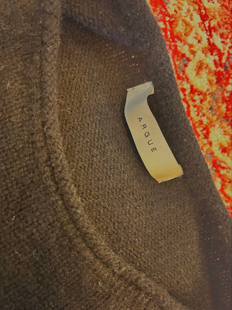 ARGUE ウールカシミヤ スウェットニット BLACK