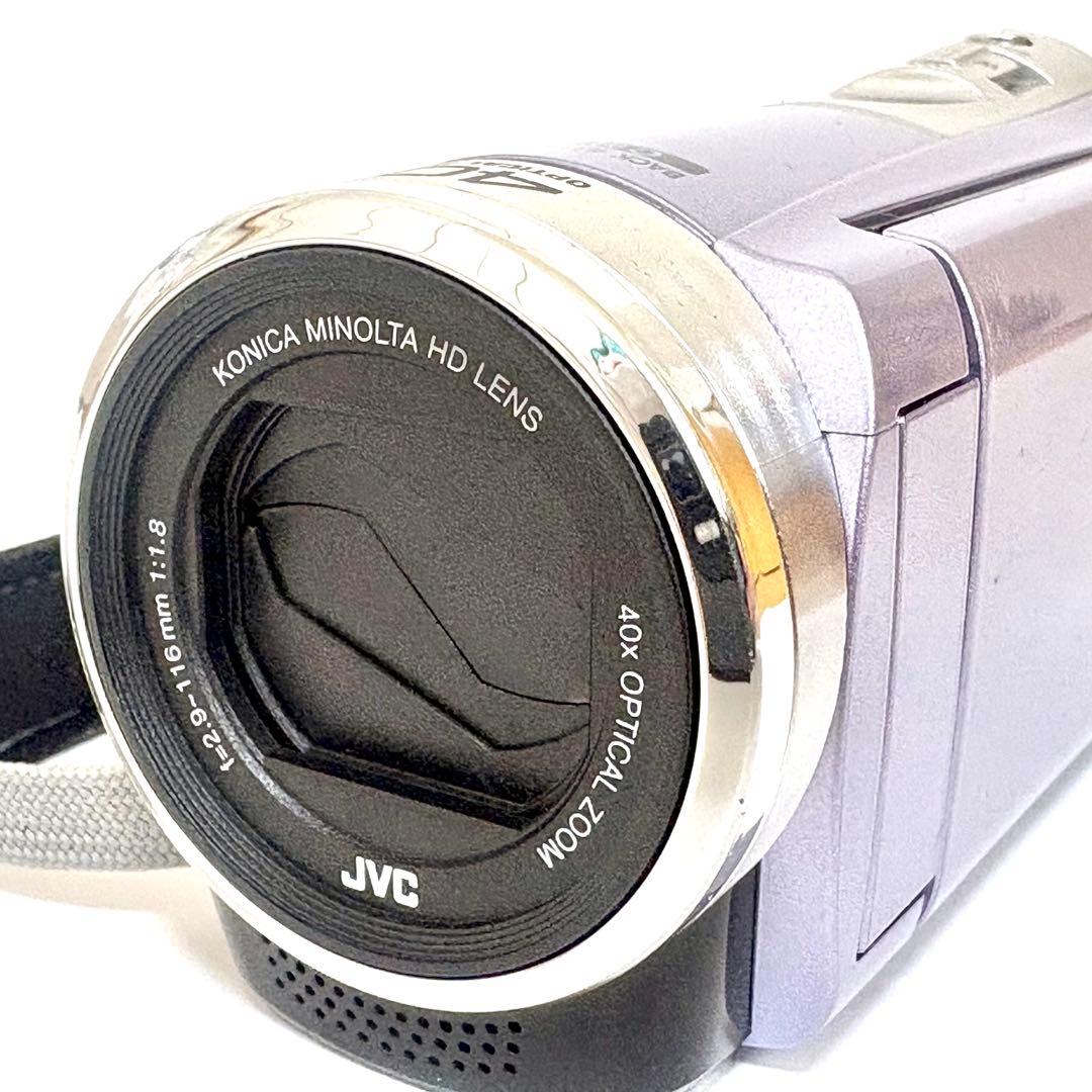 【極美品】JVC Everio GZ-HM33-V フルHD 40倍ズーム