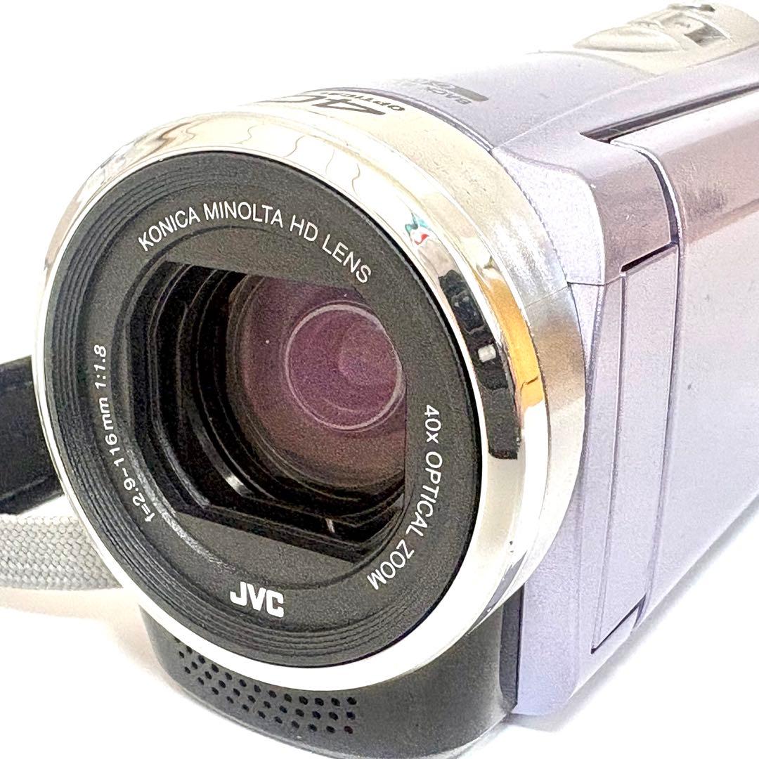 【極美品】JVC Everio GZ-HM33-V フルHD 40倍ズーム