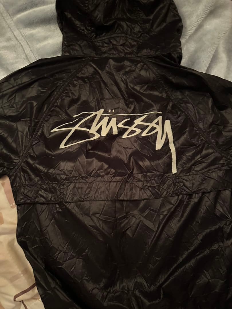 Stussy ブラック ナイロンジャケット M