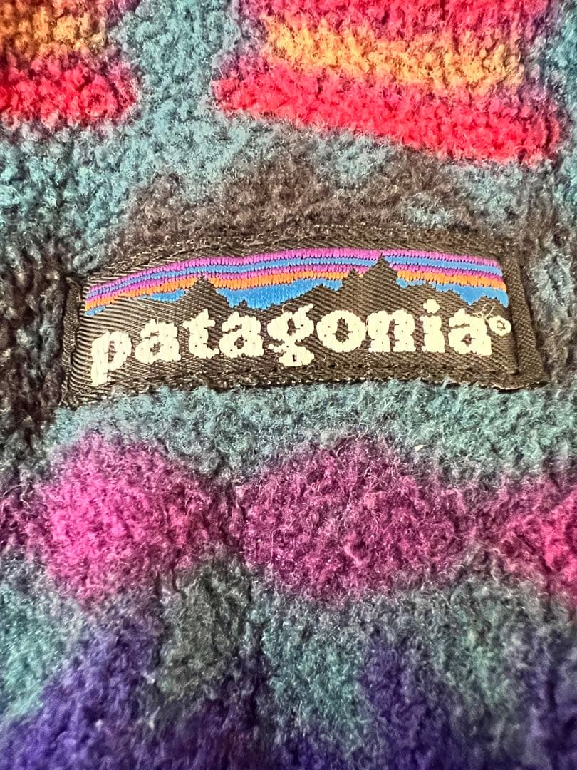 90's 雪なし USA製 パタゴニア サカジャウィア フリース キッズ