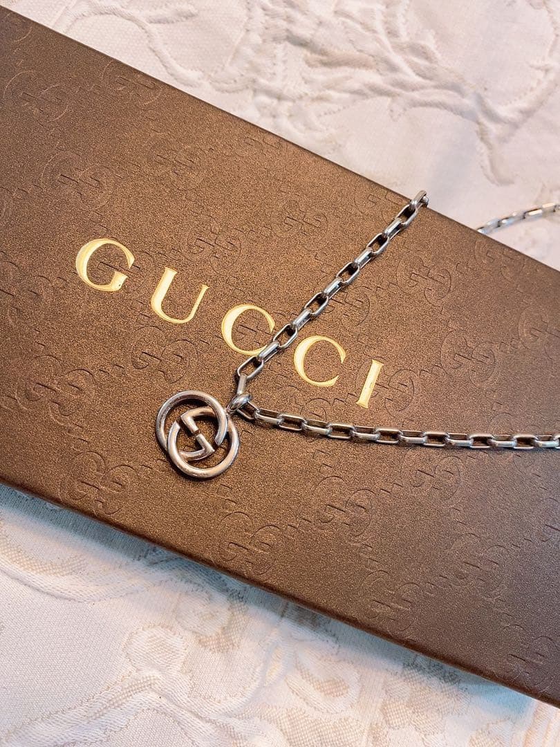 【GUCCI】ダブルGネックレス SILVER925