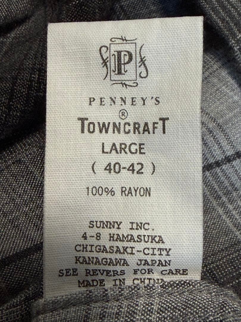 WAIPER 別注 TOWN CRAFT オンブレ オープンカラーシャツ L