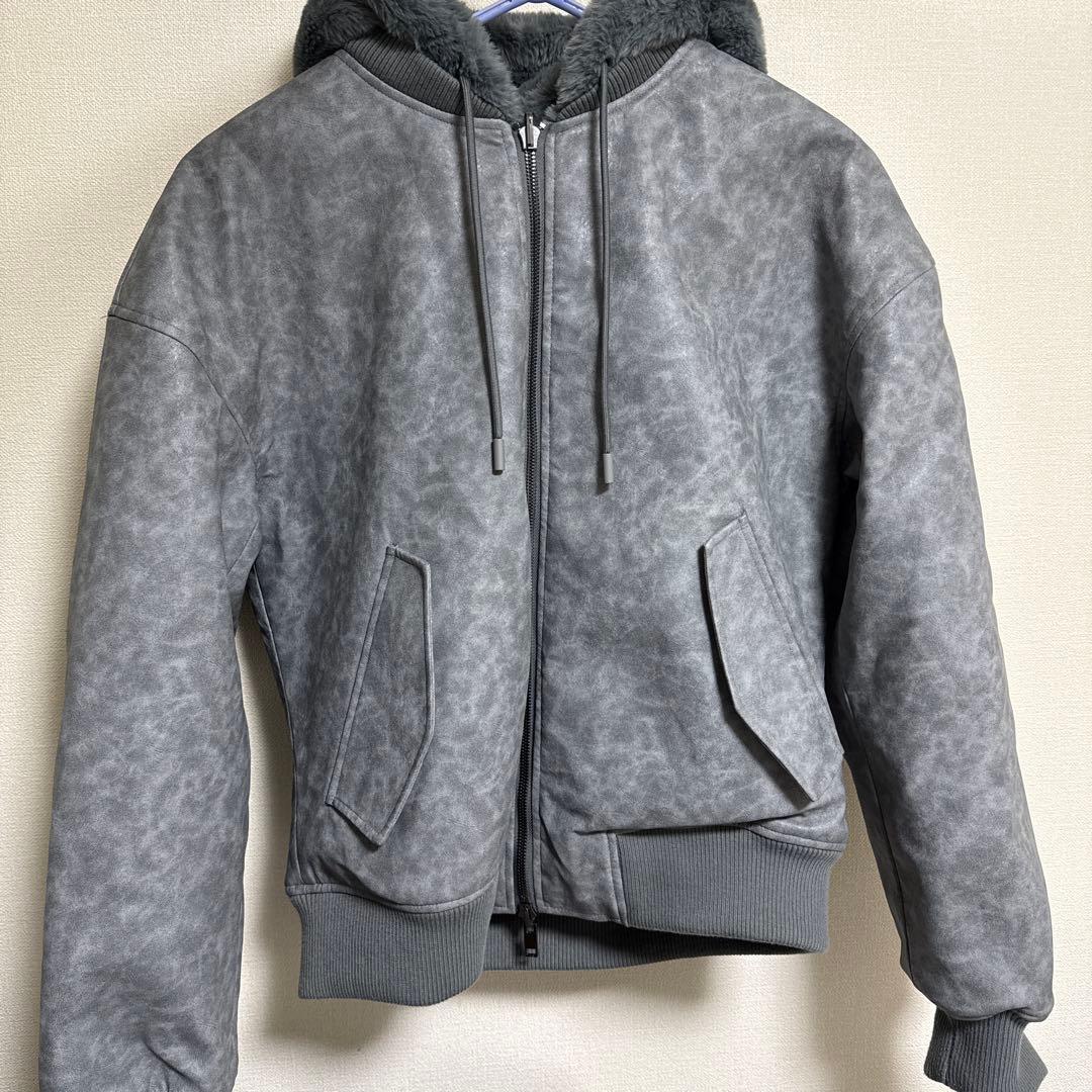 ✨新品美品✨リバーシブル フェイクレザー ボンバージャケット Lサイズ 完売品