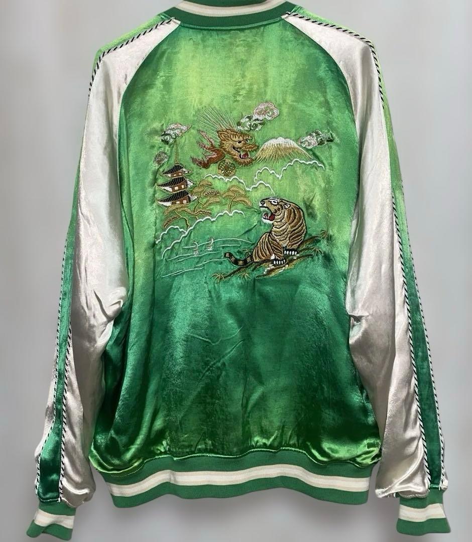 バ*ん様 【希少サイズ】ショット Schott レーヨン エイジング スカジャン