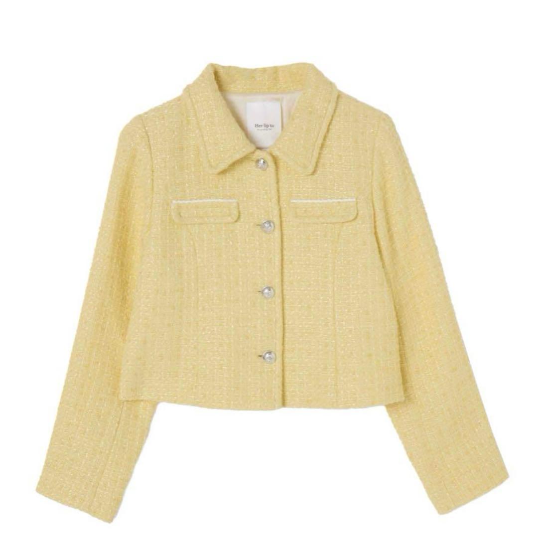 ジャケット・アウター Shimmer Tweed Jacket herlipto