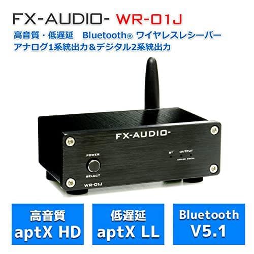 FX-AUDIO- WR-01J[ブラック] 低遅延 Bluetooth レシA