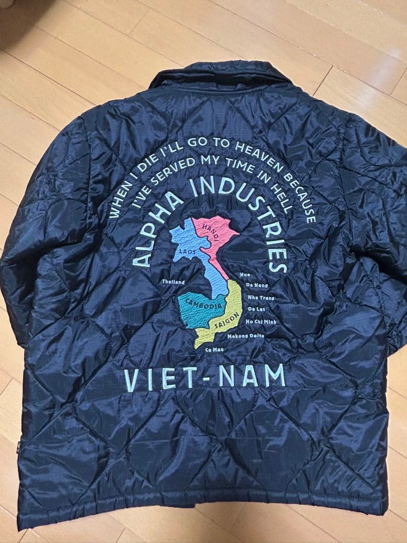 ALPHA INDUSTRIES スカジャン Lサイズ 黒