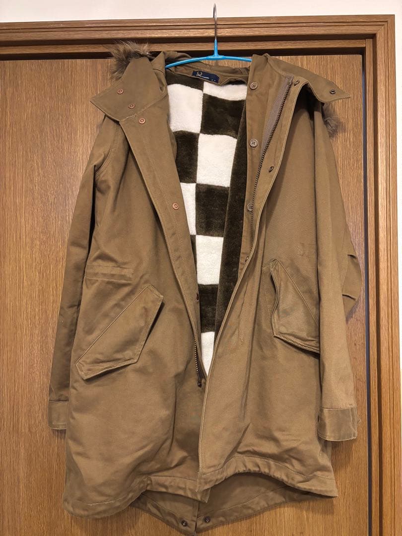 FRED PERRY カーキ モッズコート S