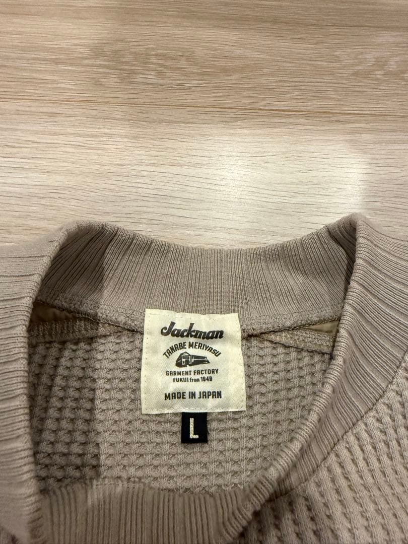 LAVENHAM ×jackman ワッフルプルオーバー ベージュ