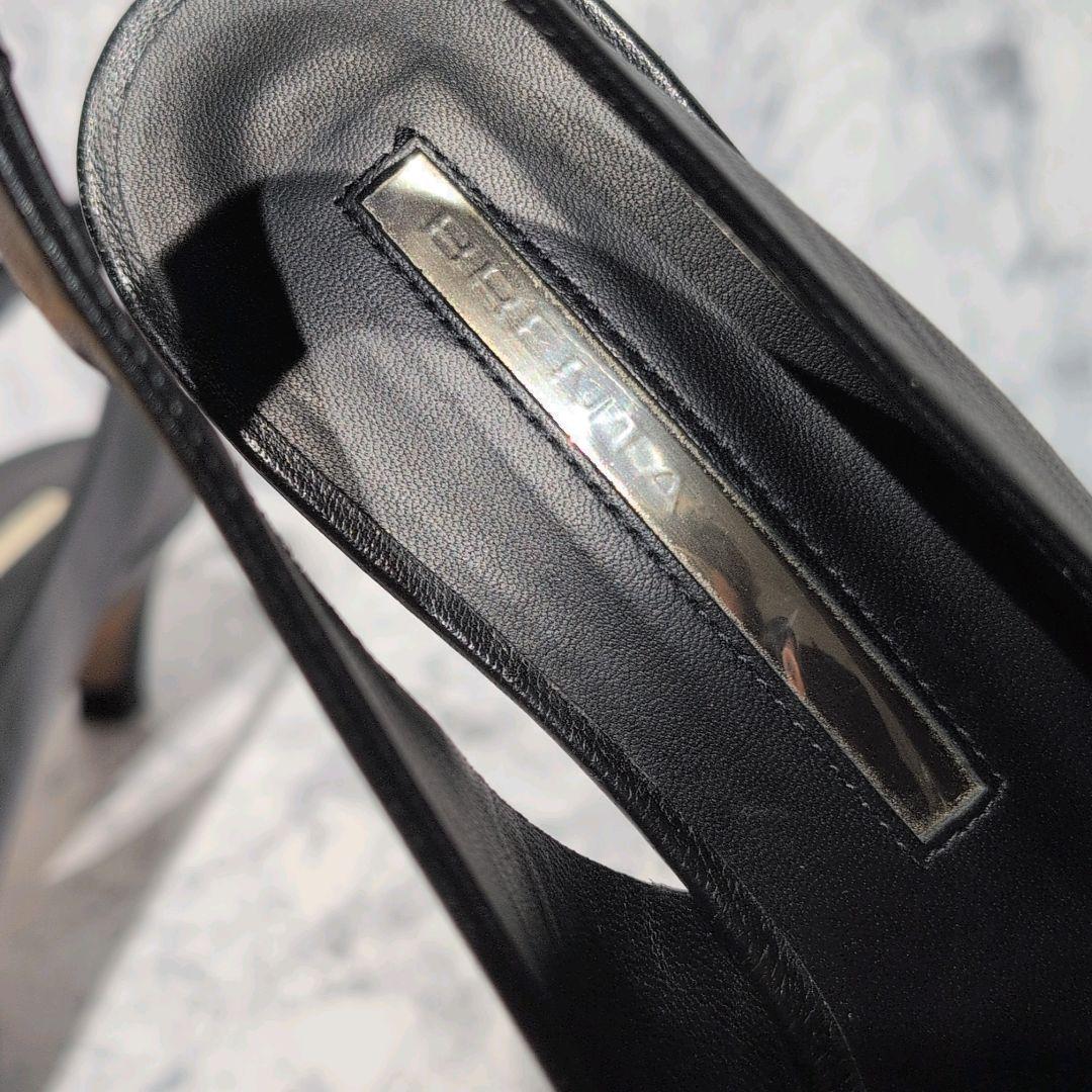 美品✨️ブレンタ レザー ミュール スリングバック ポインテッド パンプス 本革