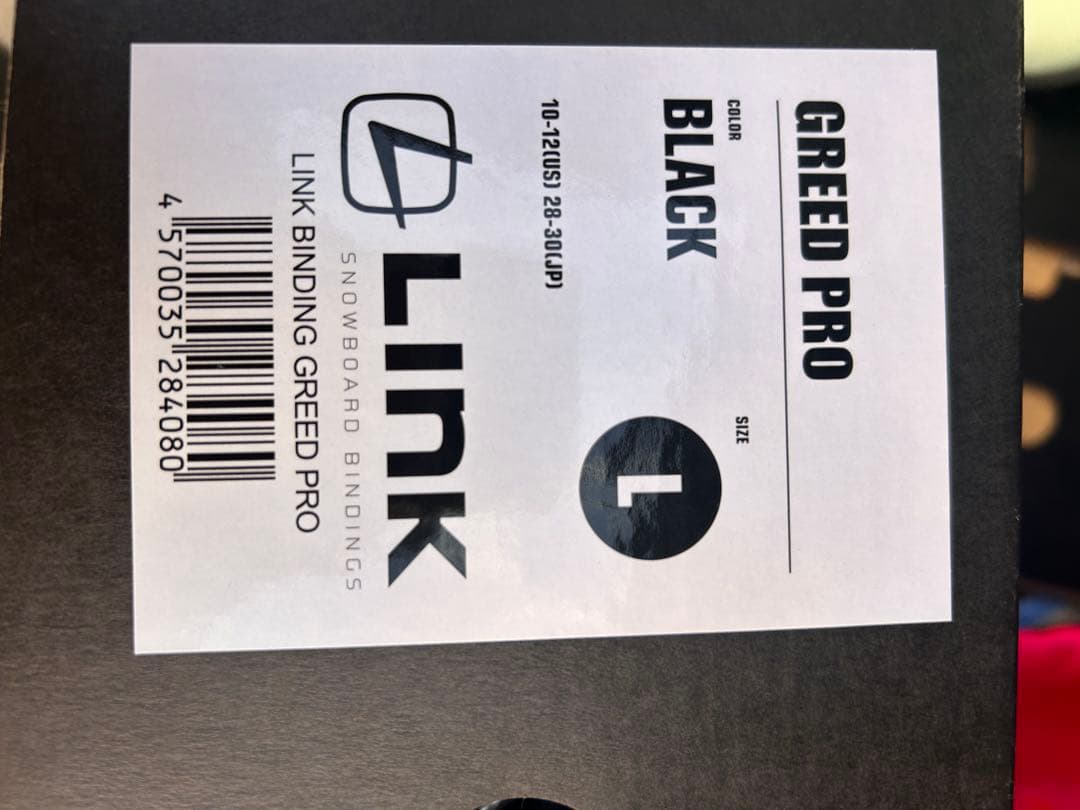 スノーボード LINK BINDING GREED PRO