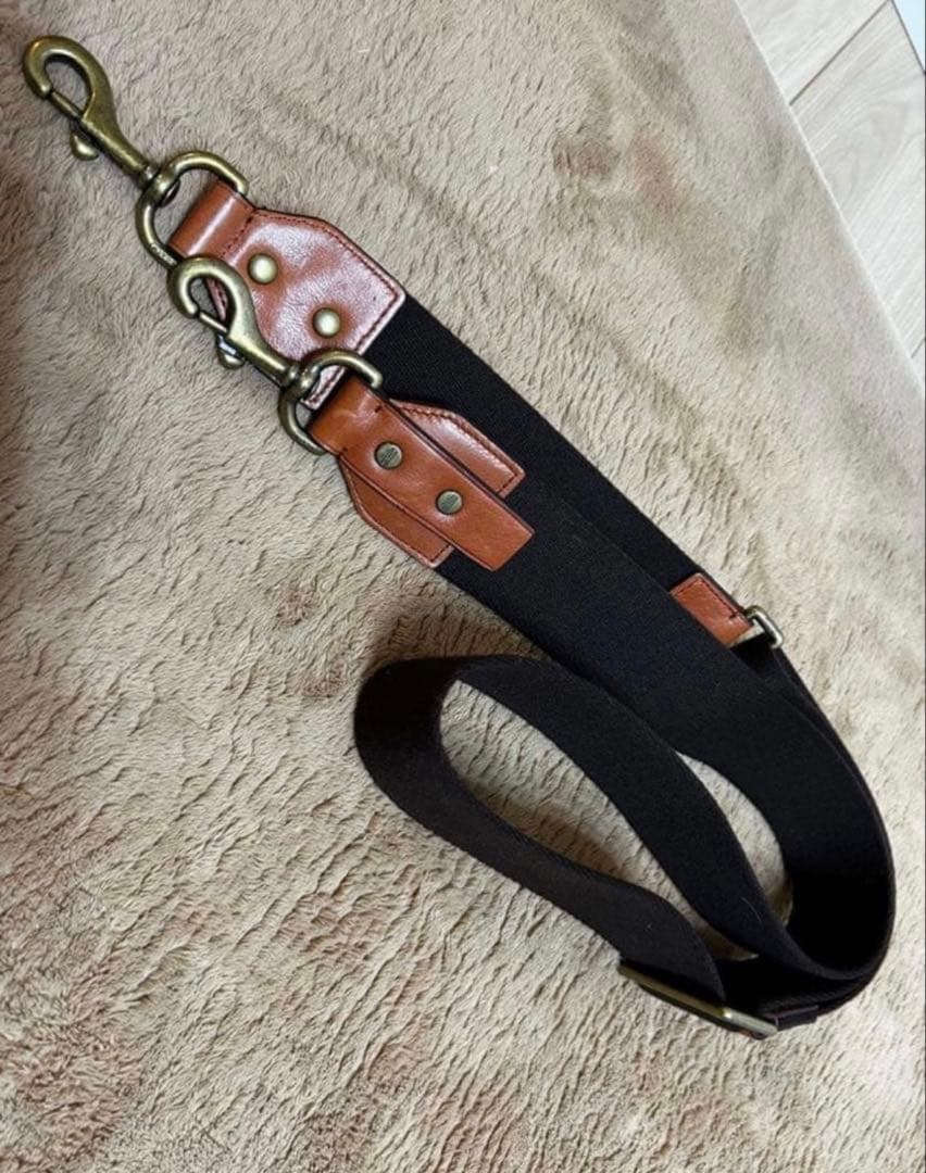 COACH レザーバッグ用 ショルダーストラップ キャンバス ゴールド金具 新品