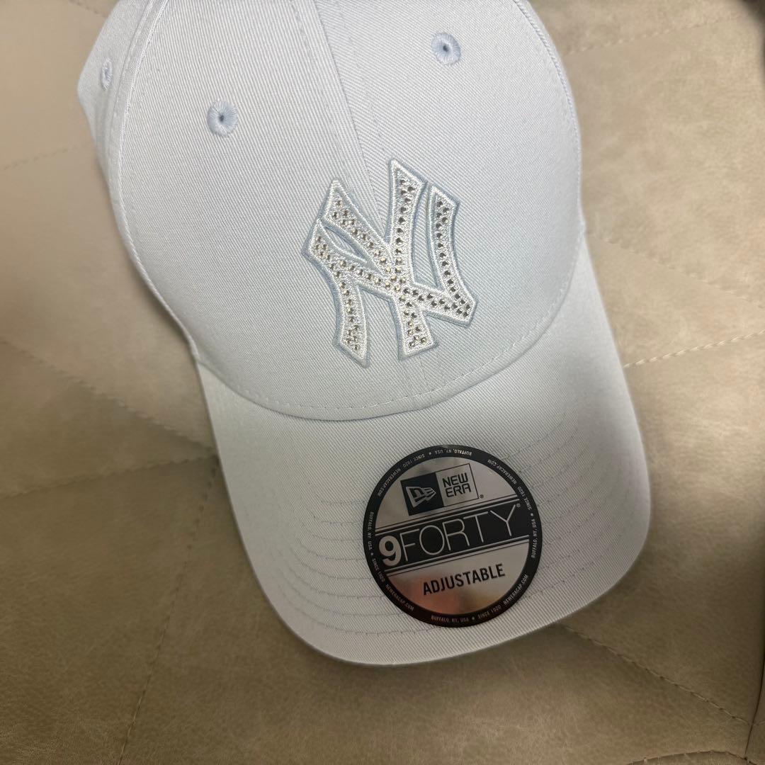 ニューエラ 9FORTY Rhinestone ヤンキース ペールブルー