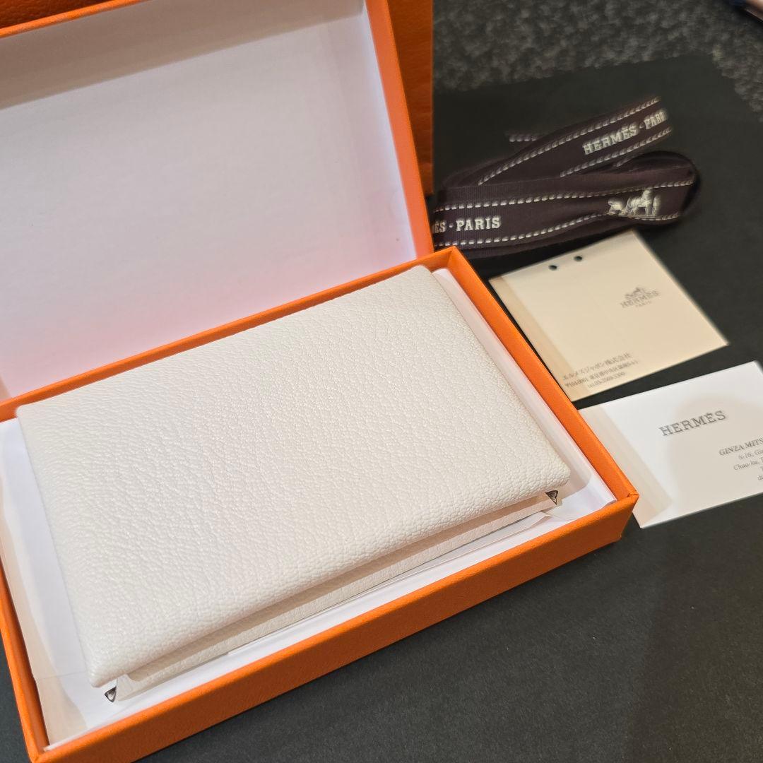 【新品未使用】HERMES エルメス カードケース カルヴィ ナタ