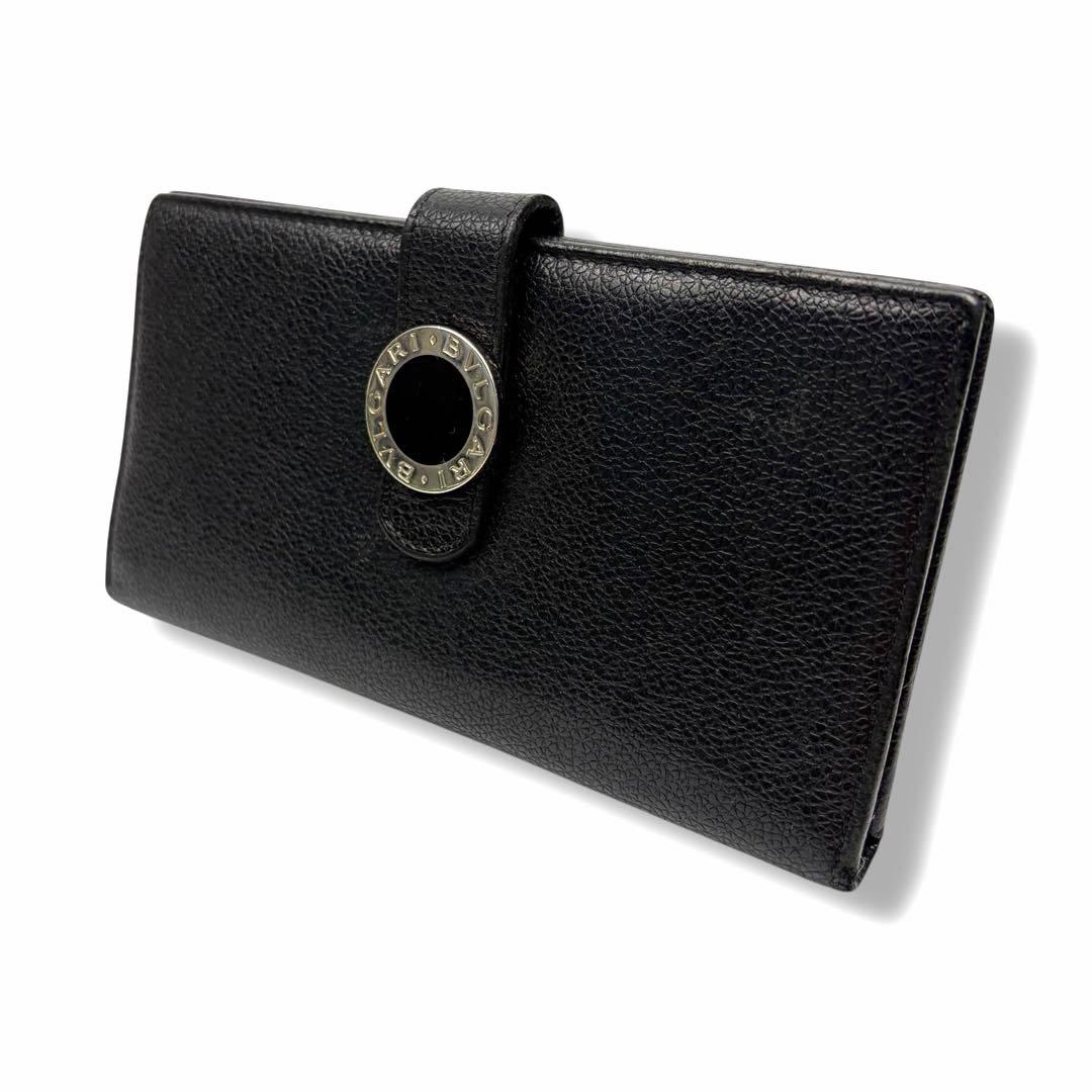 BVLGARI ブルガリ 長財布 ビーゼロワン サークルロゴ　ブラック