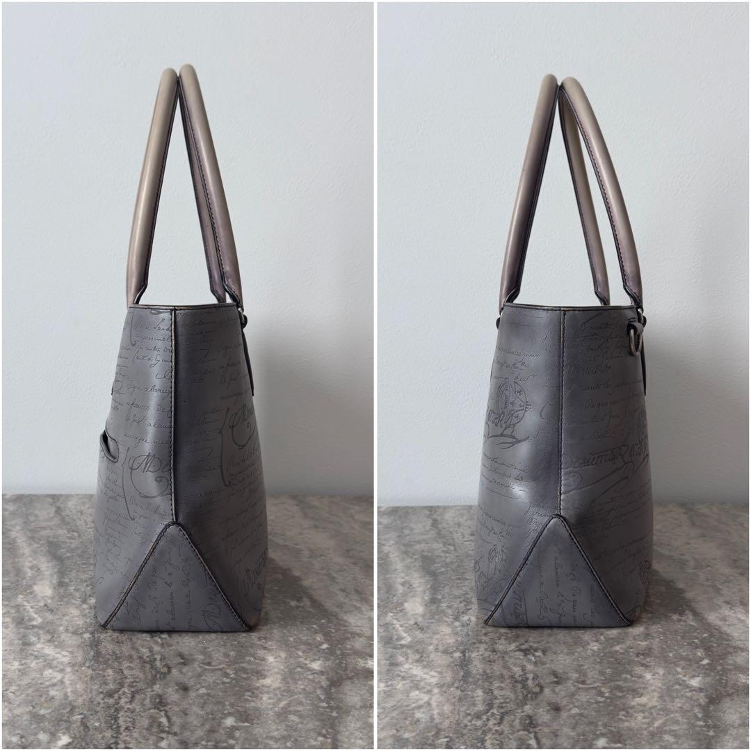 定価49.9万円 ベルルッティ トゥジュールミニ スクリットレザートートバッグ