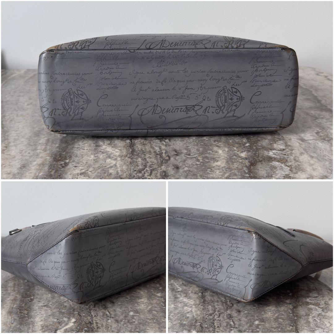 定価49.9万円 ベルルッティ トゥジュールミニ スクリットレザートートバッグ