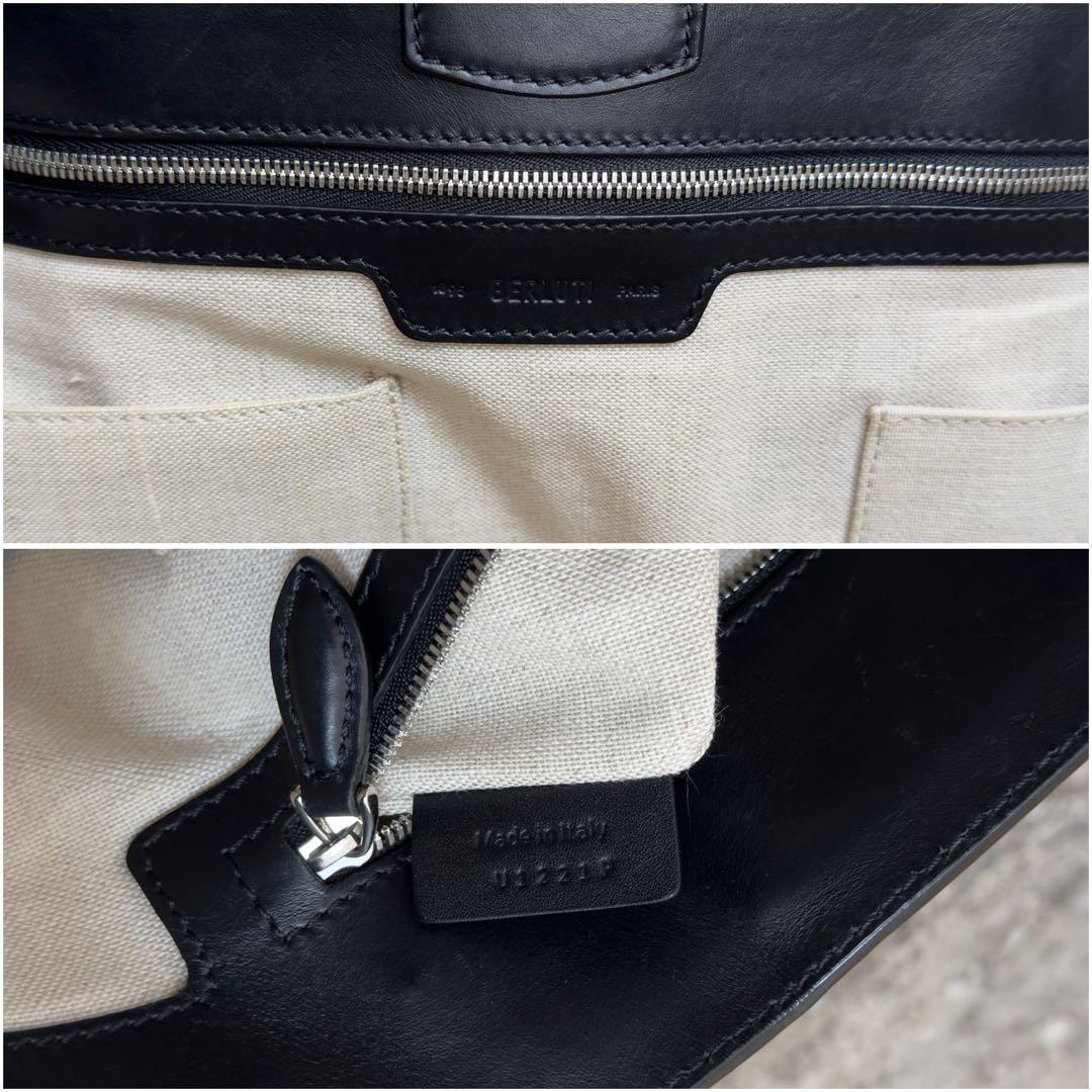 定価49.9万円 ベルルッティ トゥジュールミニ スクリットレザートートバッグ