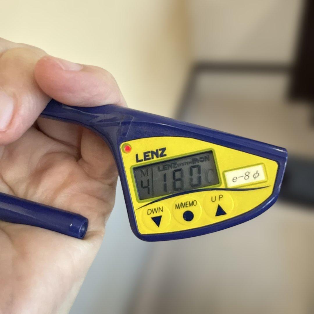 LENZ e-8φレンツアイロン　丸8ミリアイロン　理容アイロン