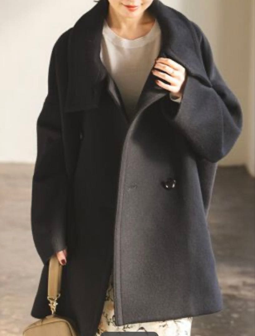 NOBLE スタンドカラーオーバーコート