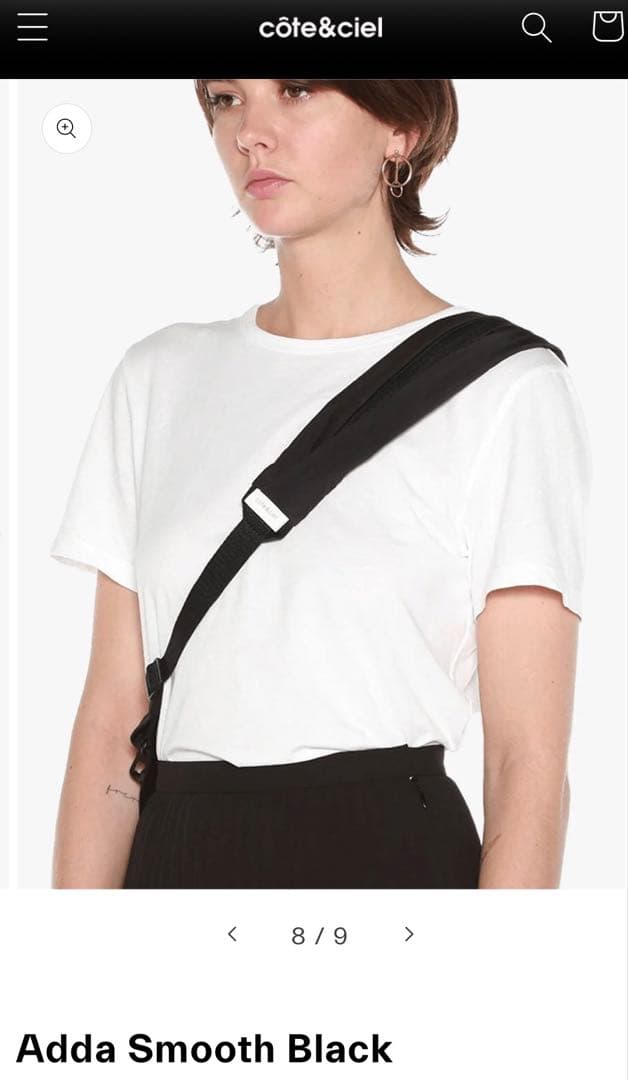 極美品　Cote & Ciel コートエシエル クロスボディバックADDA