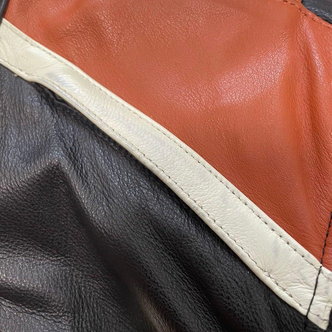 美品 ハーレーダビッドソン レザー ライダースジャケット 黒 シングル S